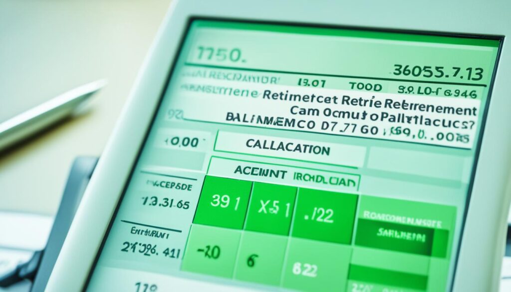 current retirement account balance