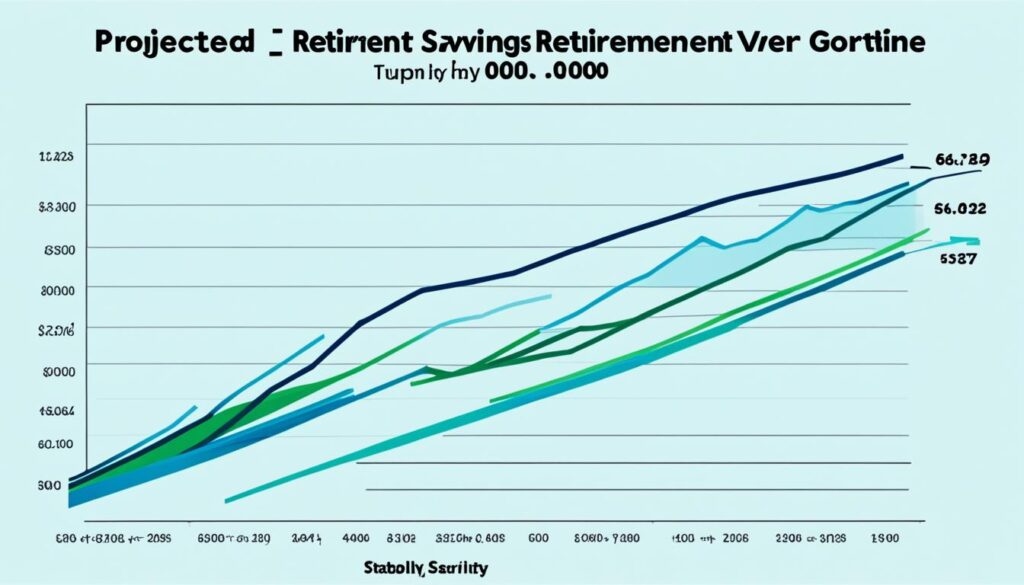 retirement savings projected value